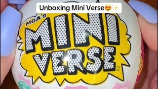 ASMR UNBOXING Mini verse INTERACTIVE collectible toys 😍✨ [upl. by Sucramad]