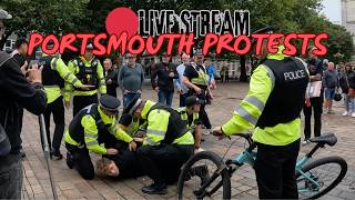 ANGRY MASKED PERSON TRIES TO STOP ME FILMING 🤷🏼‍♂️🚫PORTSMOUTH PR0TESTS [upl. by Abbie]