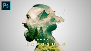 Double Exposure Effect  photoshop tutorial photoshoptutorial photoshop [upl. by Bromleigh]