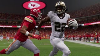 New Orleans Saints vs Kansas City Chiefs  NFL Monday Night Week 5 Full Highlights Madden 25 Sim [upl. by Nafis241]