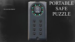 Resident Evil 2 Remake Portable Safe Puzzle  Missing Key Location Safety Deposit Room [upl. by Lehar360]