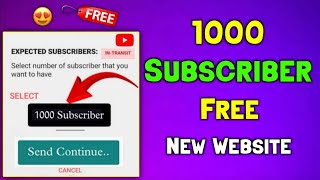 How To Get Free Subscribers On Youtube  How To Get unlimited Subscribers  Free Subscribers [upl. by Dnalyar]