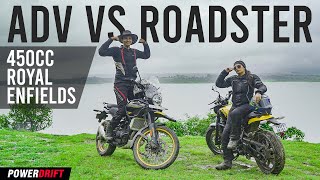 Guerrilla 450 vs Himalayan The 450cc Royal Enfield Battle  Detailed Comparison  PowerDrift [upl. by Verda]