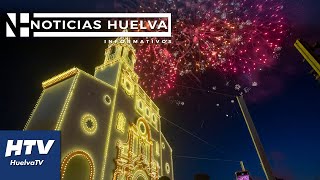 Huelva Noticias  Arrancan las Fiestas Colombinas 2024 con un espectacular encendido de la portada [upl. by Aivatco]