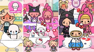 Albino Girl Becomes Hello Kitty Actress  Toca Life Story [upl. by Sib]