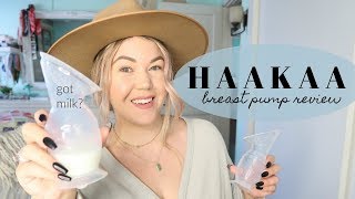 Haakaa Breast Pump Review  How To Use Demo [upl. by Soloman]