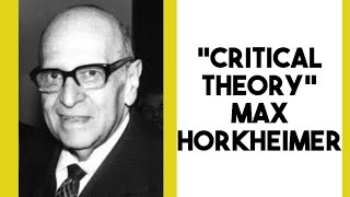 CRITICAL THEORY  MAX HORKHEIMER  UGC NET PAPER 2 MASS COMMUNICATION  CUET 2025 IIMC IPUCET [upl. by Gothart]