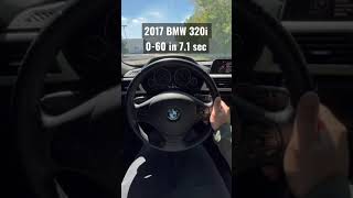 2017 BMW 320i 060mph Speed Test [upl. by Airdnax]