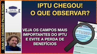 IPTU CHEGOU E AGORA O QUE OBSERVAR AO RECEBER O IMPOSTO [upl. by Warga839]