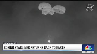 Boeing Starliner returns back to Earth [upl. by Yereffej]