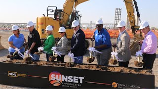 Sunset Amphitheater groundbreaking in Broken Arrow [upl. by Eidnew]