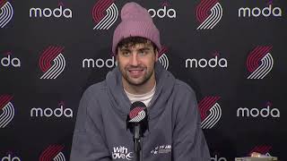 Deni Avdija Postgame Interview  Portland Trail Blazers 122 Minnesota Timberwolves 108 [upl. by Eigram]