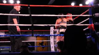 Magalie Alvarez vs Jo Lu Muay Thai Round 1 [upl. by Primalia]