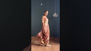 Dhoti saree drape 🫶🏼 nauvarisaree sareedraping saree [upl. by Eliades]