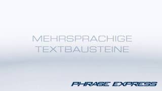 Mehrsprachige Textbausteine [upl. by Ahsilem]