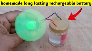 how to make battery at home  homemade rechargeable battery [upl. by Fielding]