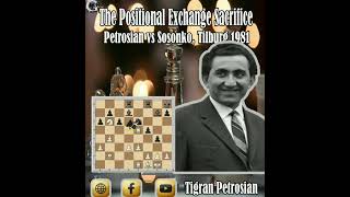 The Positional Exchange Sacrifice  Tigran Petrosian vs Gennadi Sosonko Tilburg 1981 [upl. by Nikita213]