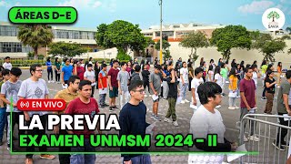 🔴 EXAMEN DE ADMISIÓN UNMSM 2024  I​I 🌳  EN VIVO  Áreas D y E  LA PREVIA 🔥 [upl. by Younglove]