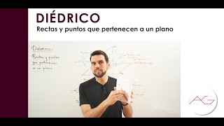 Diédrico Rectas y puntos que pertenecen a un plano [upl. by Eelrebmyk]