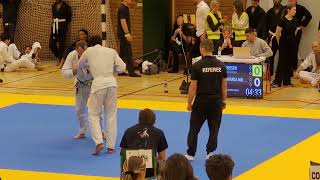 BJJ White Belts Stuck In Closed Guard The Entire Match [upl. by Nnitsuj]