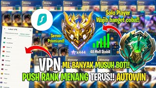 NEW SEASON 31 CARA PUSH RANK MUSUH GAMPANG PAKAI VPN MOBILE LEGENDS BANYAK MUSUH BOT AUTOWIN [upl. by Suhail346]