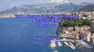 Torna a SurrientoCome Back to Sorrento  Mario Lanza with Lyrics Italian\English\한글번역돌아오라 소렌토로 [upl. by Wilber]