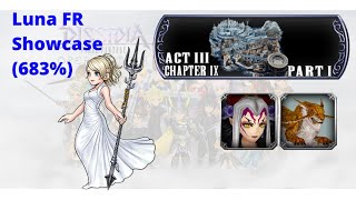 Lunafreya FR showcase  Shinryu DFFOO [upl. by Maiah281]