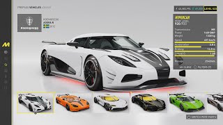 The Crew Motorfest Koenigsegg Hypercars prosettings [upl. by Creedon]