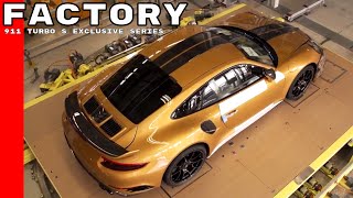 Porsche 911 Turbo S Exclusive Series Factory [upl. by Enilemme]