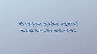 Diploid amp haploid cells Karyotype and types of chromosomes [upl. by Yelloh318]