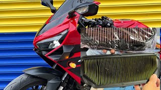 HONDA CBR 650 R KN HAVA FİLTRESİ TAKTIK  HONDA CBR 650R KN AIR FILTER INSTALLATION [upl. by Ennalorac628]