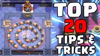 Top 20 Tips amp Tricks in Clash Royale  Ultimate Clash Royale Pro Guide 2 [upl. by Idok193]