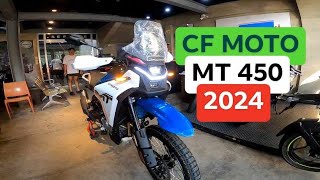 New CF Moto 450 MT 2024 Blue Price 328900  Monthly Rate Specs Review Kirby Motovlog [upl. by Kciredorb]