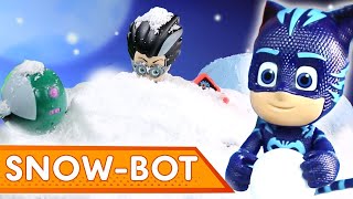 PJ Masks Creations 💜🎄 SNOWBOT  Christmas Special  Play with PJ Masks [upl. by Tavey572]