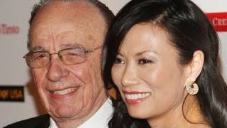 Wendi Deng Murdoch Smacks PieThrowing Protester Who Targeted Rupert Murdoch at PhoneHacking Hearin [upl. by Narcissus392]