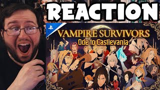 Gors quotVampire Survivors Ode to Castlevania DLC Announcement Trailerquot REACTION [upl. by Jannel862]