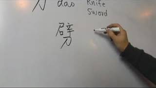 Chinese Symbol for Knife [upl. by Sal]