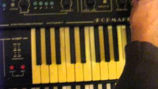 Funky Fima playing FORMANTA EMS01 Rarest Soviet SynthOrgan machine [upl. by Rutra]