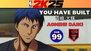 Kobe Bryant Build  NBA 2K25 AOMINE DAIKI KNB BUILD  KUROKO NO BASKET IN NBA 2K25 [upl. by Nahsor]