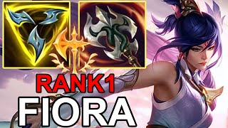 LOL CN BEST FIORA  14FIORA vs Olaf Master  Challenger Fiora Gameplay S1420 [upl. by Schenck]