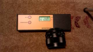 Ratioactive lens thoriated MamiyaSekor 55mm f14 and my Geiger counter [upl. by Ause]