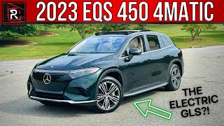 The 2023 MercedesBenz EQS 450 4Matic SUV Is An Electric Crossover Between A GLS amp SClass [upl. by Jareen232]