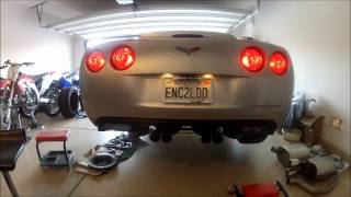 Borla atak exhaust before and after c6 [upl. by Analra]