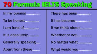 70 Most Commonly Used Sentence Patterns in IELTS Speaking [upl. by Thesda292]