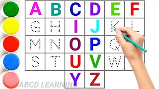 ABCD writing practice Learn ABCD Alphabets and number counting1234 ABCDLEARNING1 [upl. by Liuka590]