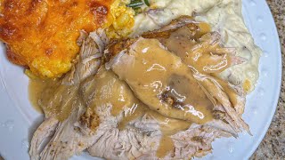 Oven Bag Cajun Herb Turkey Breast recipe  step by step Turkey breast and gravy [upl. by Adlay720]