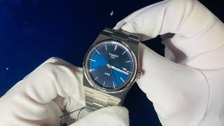 Tissot PRX 205 40mm ‘Blue dial’  4K Unboxing amp Review [upl. by Tiraj]