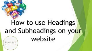 How to use Headings and Subheadings on your website [upl. by Ereveniug188]