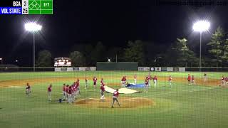 Vol State Baseball vs BCA 20241008 Game 2 [upl. by Cale]