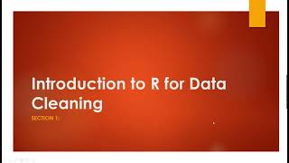 Section 1  Lecture 1  Overview of R and Rstudio [upl. by Alarick967]